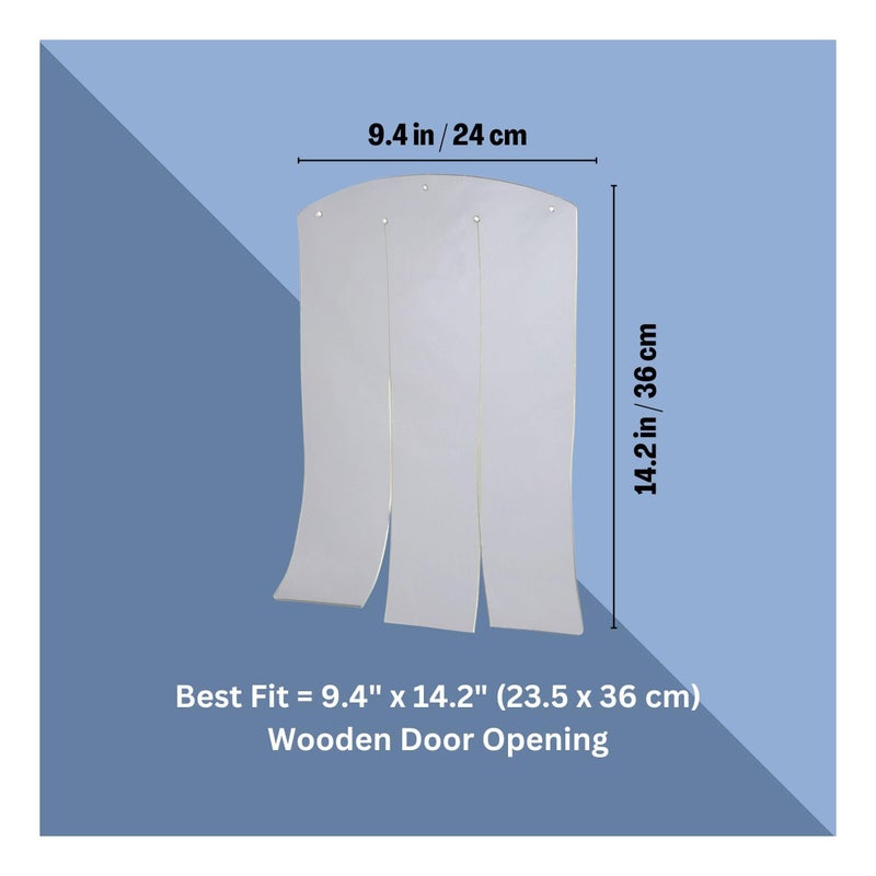 Trixie Vinyl Dog Door Flap, Fits 9.4 x 14.2-in Wooden Dog House Opening, Replacement Doggie Door Curtain Flap for Wooden Doghouses - Image 3